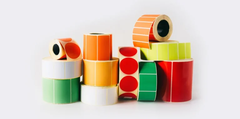 Rouleaux d’étiquettes de couleur